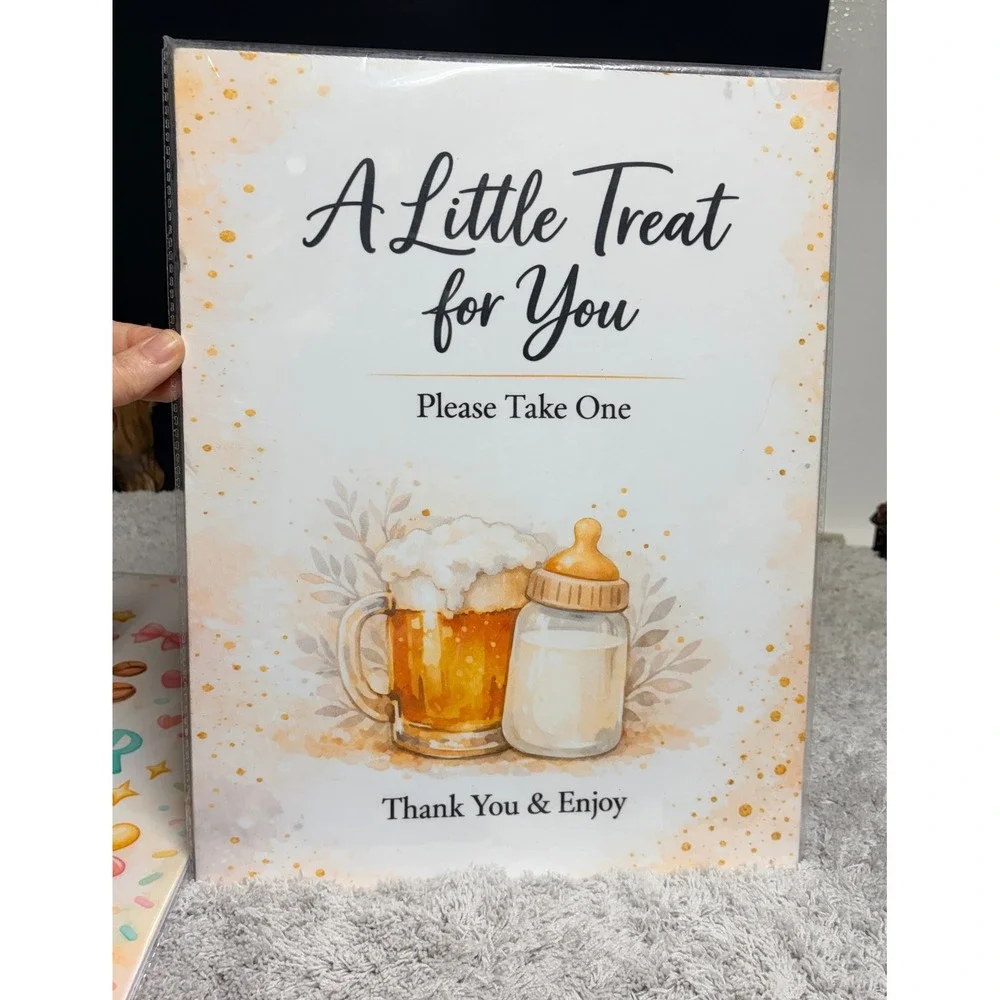 Baby Shower Table Signs 2pc Coffee Bar Brewing A Little Treat For You Decor
